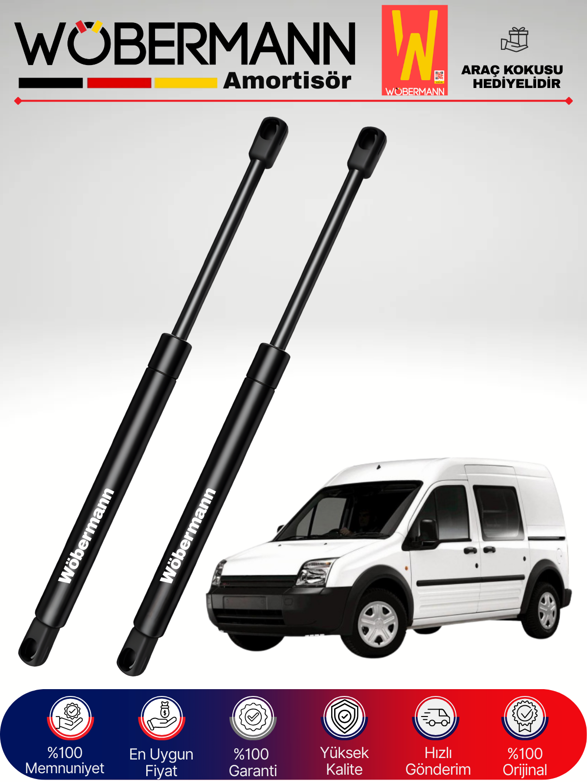 Wöbermann Ford Connect Bagaj Amortisörü Takım Sağ-Sol 2002-2013