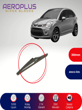 Aeroplus Citroen C3 2009-2016 Arka Silecek