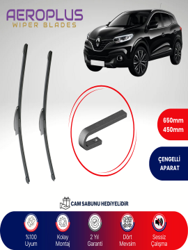 Aeroplus Renault Kadjar 2015-2022 Muz Silecek Takımı