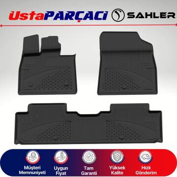 Sahler Byd Seal U Dm-i 2024+ Uyumlu Araca Özel 4.5D Havuzlu Oto Paspas Siyah