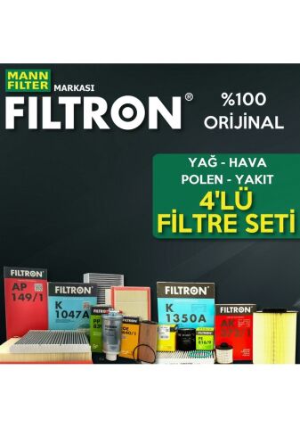 Filtron Volvo C30 1.6D Dizel Filtre Bakım Seti 2007-2012 4NP