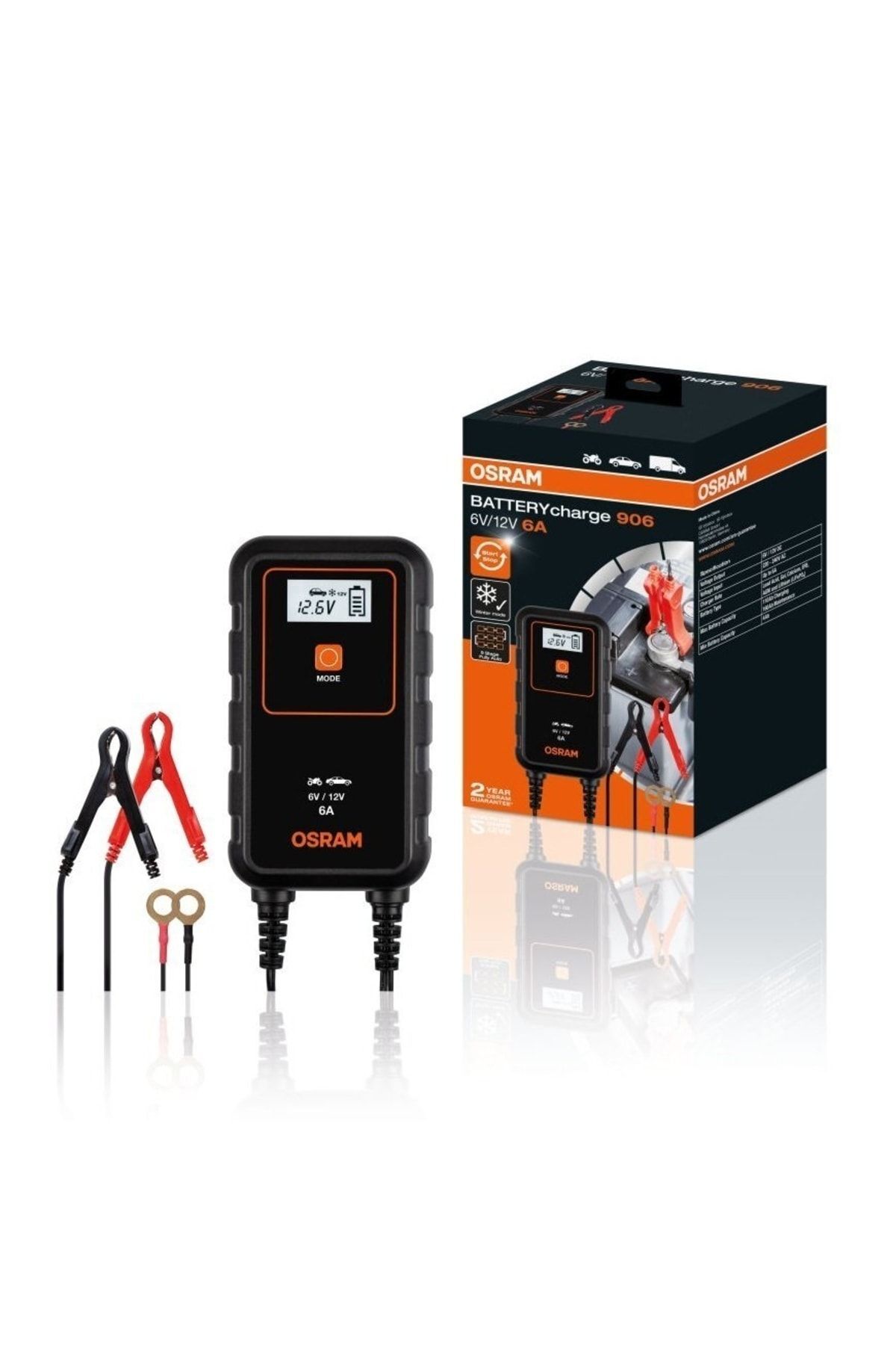 Osram Batterycharge 906 Akü Şarj Cihazı 6-12v Obebcs906