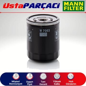 Mann-Filter Citroen Jumpy 2.0 Bluehdi Dizel Yağ Filtresi 2017-2024 W7063 9809532380