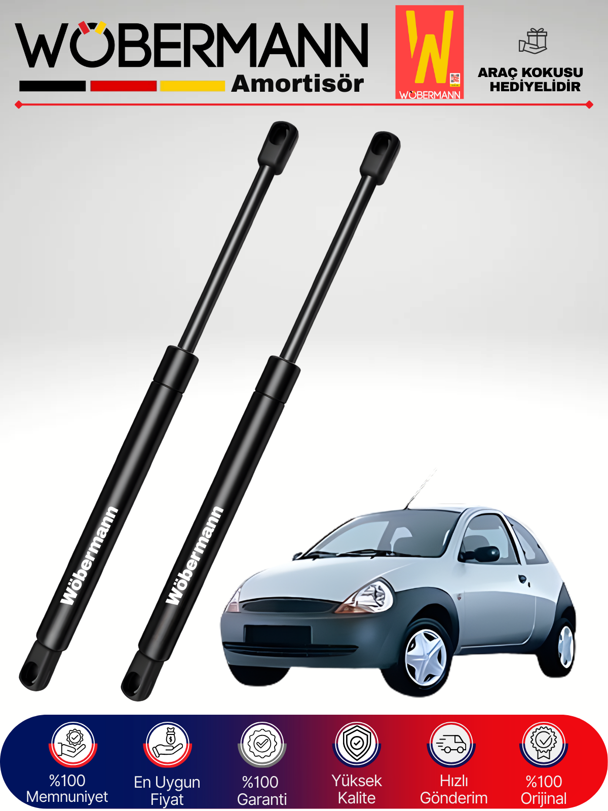 Wöbermann Ford Ka Bagaj Amortisörü Takım Sağ-Sol 1996-2008