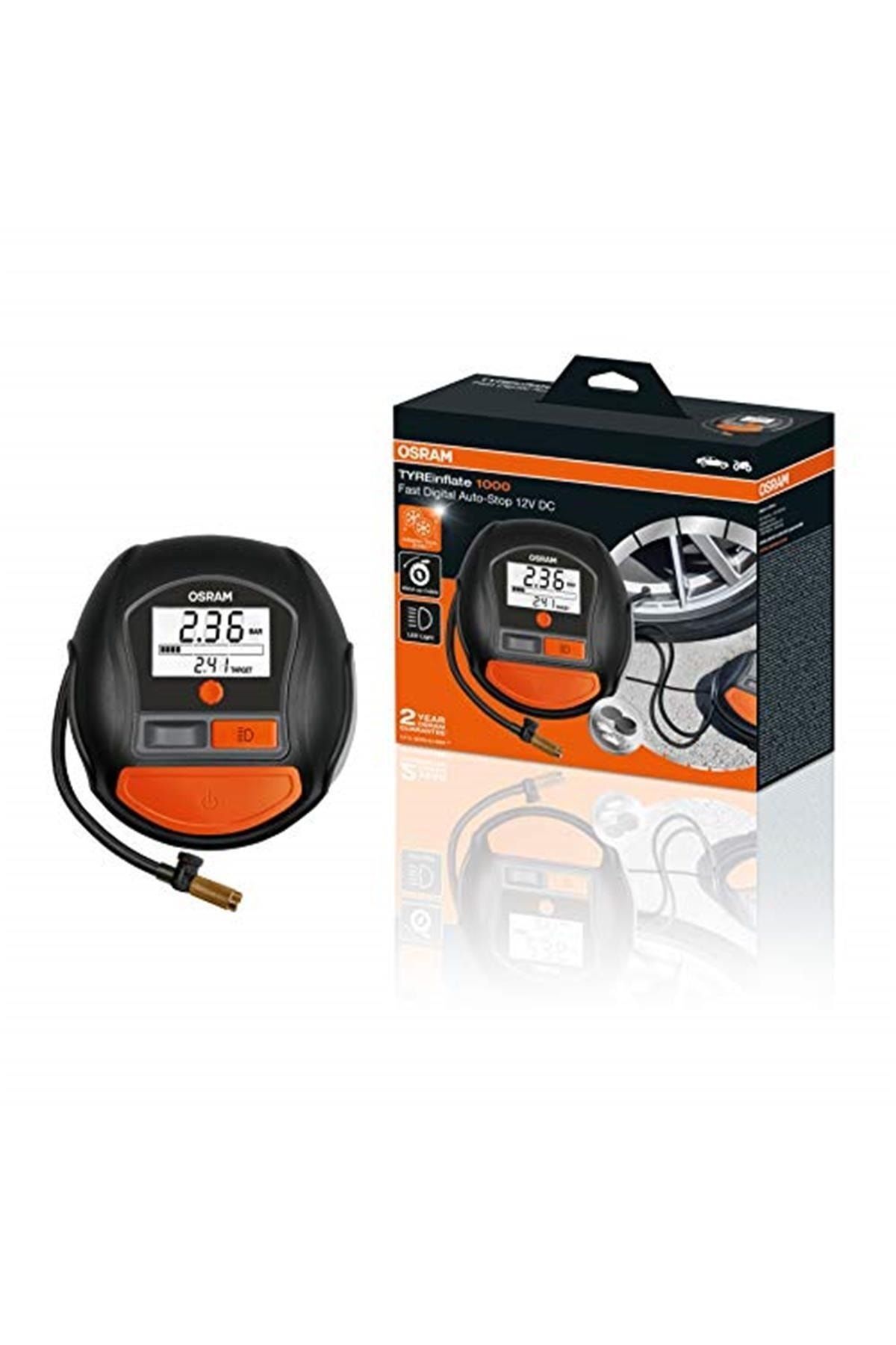 Osram Lastik Şişirme Kompresörü Tyreinflate 1000 OTI1000 Dijital
