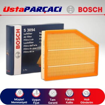 Bosch BMW 5 Serisi E60 5 20i Benzinli Hava Filtresi 2004-2005 1457433094 S3094 13717521033