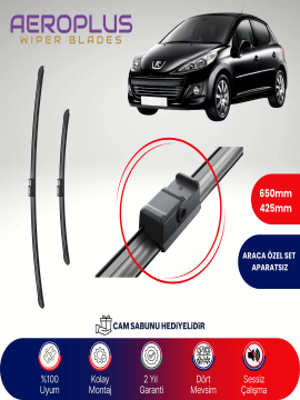 Aeroplus Peugeot 207 2006-2012 Muz Silecek Takımı