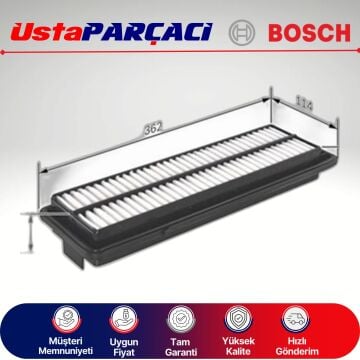 Bosch Honda Accord 2.2 Ctdi Dizel Hava Filtresi 2004-2008 F026400232 S0232 17220-RBD-E00