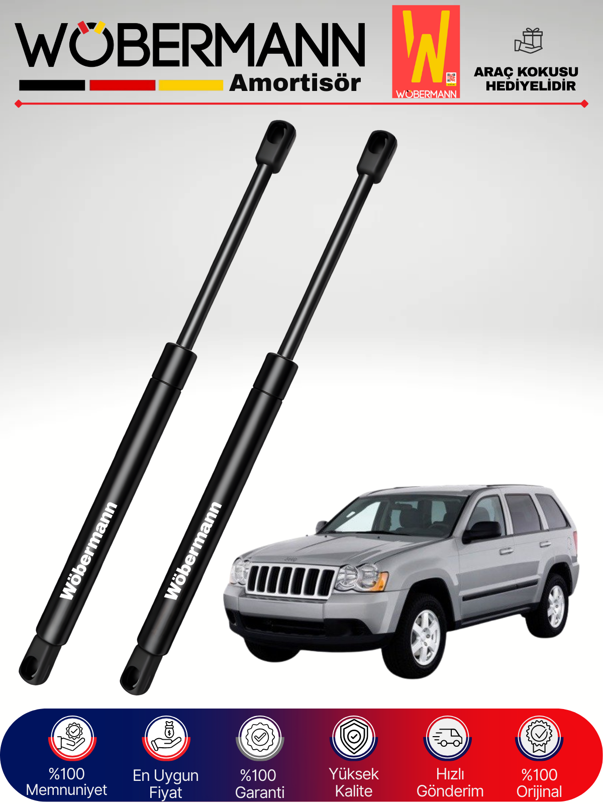 Wöbermann Grand Cherokee III Bagaj Amortisörü Takım Sağ-Sol 2005-2010