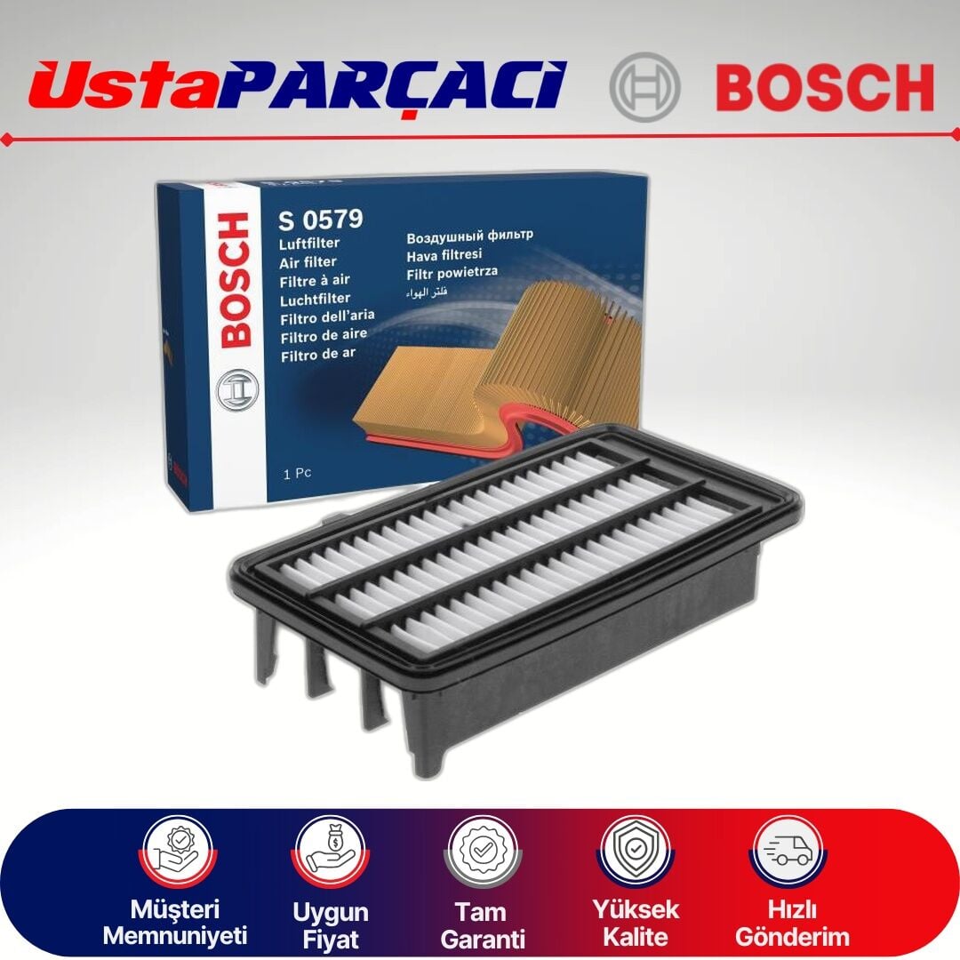 Bosch Honda Civic fc5 1.5 134kw 182HP Hava Filtresi 2017-2021 F026400579 S0579 17220-5AA-A00