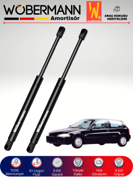 Wöbermann Honda Civic 3K Bagaj Amortisörü Takım Sağ-Sol 1991-1995