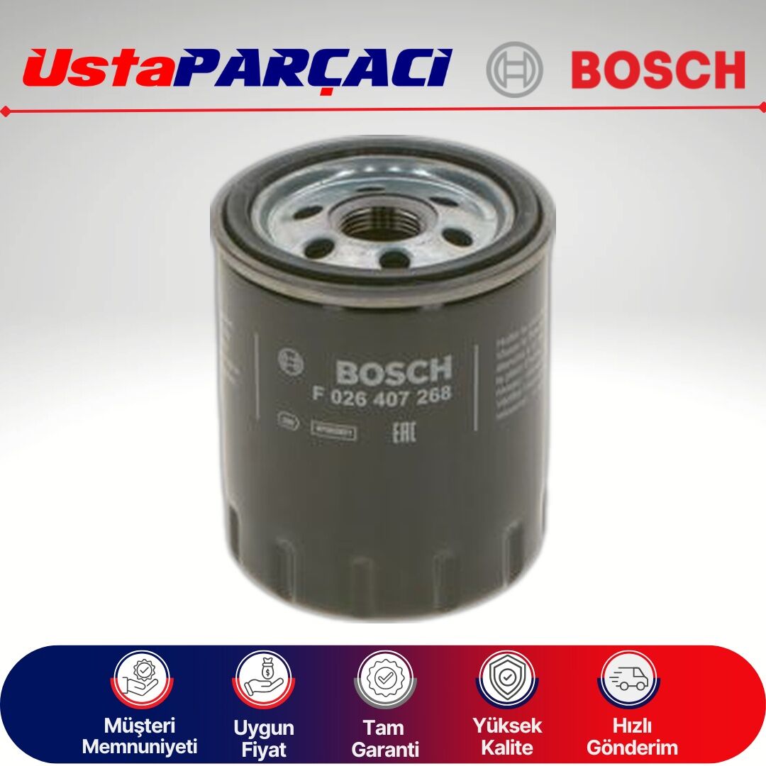 Bosch F026407268 Yağ Filtresi P7268 9809532380