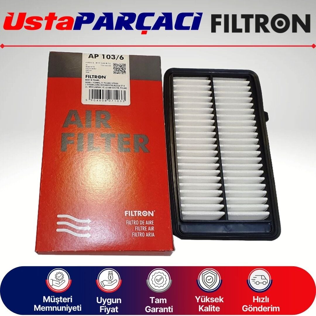 Filtron Honda Civic Fc5 1.5 134KW-182HP Hava Filtresi 2017-2021 AP103/6 17220-5AA-A00