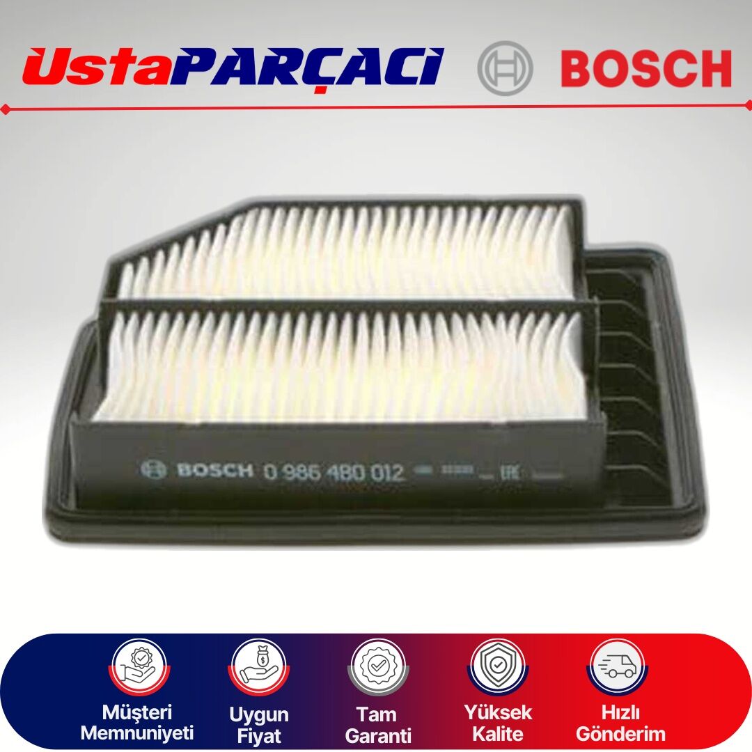 Bosch Honda Civic fd6 1.6 Benzinli Hava Filtresi 2007-2012 09864B0012 SM012 17220-RNA-A00