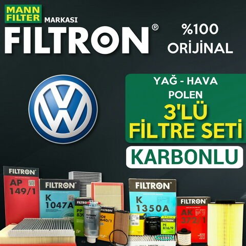 Filtron VW Jetta 1.6 Benzin Filtre Bakım Seti 2006-2010 3KP BSE-BSF