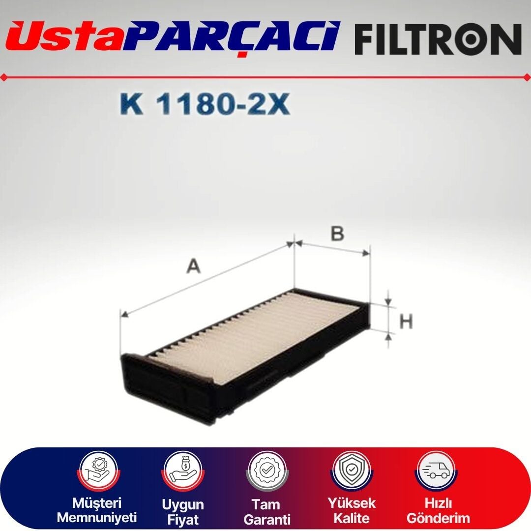 Mitsubishi L200 Standart Polen Filtresi 1997-2006 K1180-2X