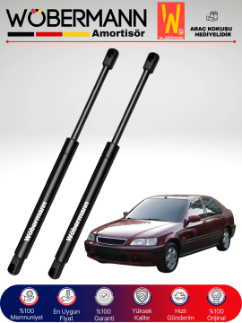 Wöbermann Honda Euro Civic HB Bagaj Amortisörü Takım Sağ-Sol 1994-2000