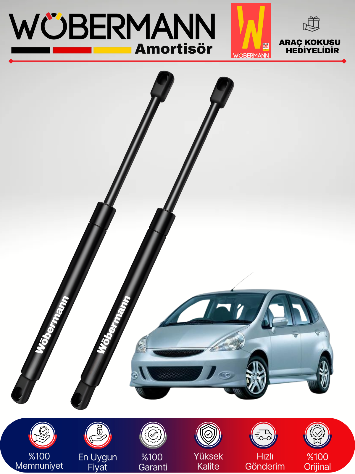 Wöbermann Honda Jazz II Bagaj Amortisörü Takım Sağ-Sol 2002-2009