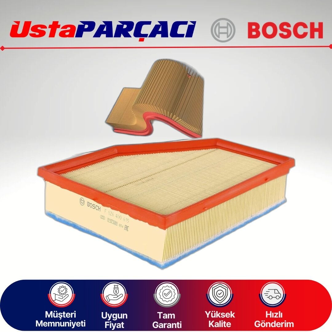 Bosch BMW 7 Serisi G11 7 40d Dizel Hava Filtresi 2015-2022 F026400615 S0615 13718577170