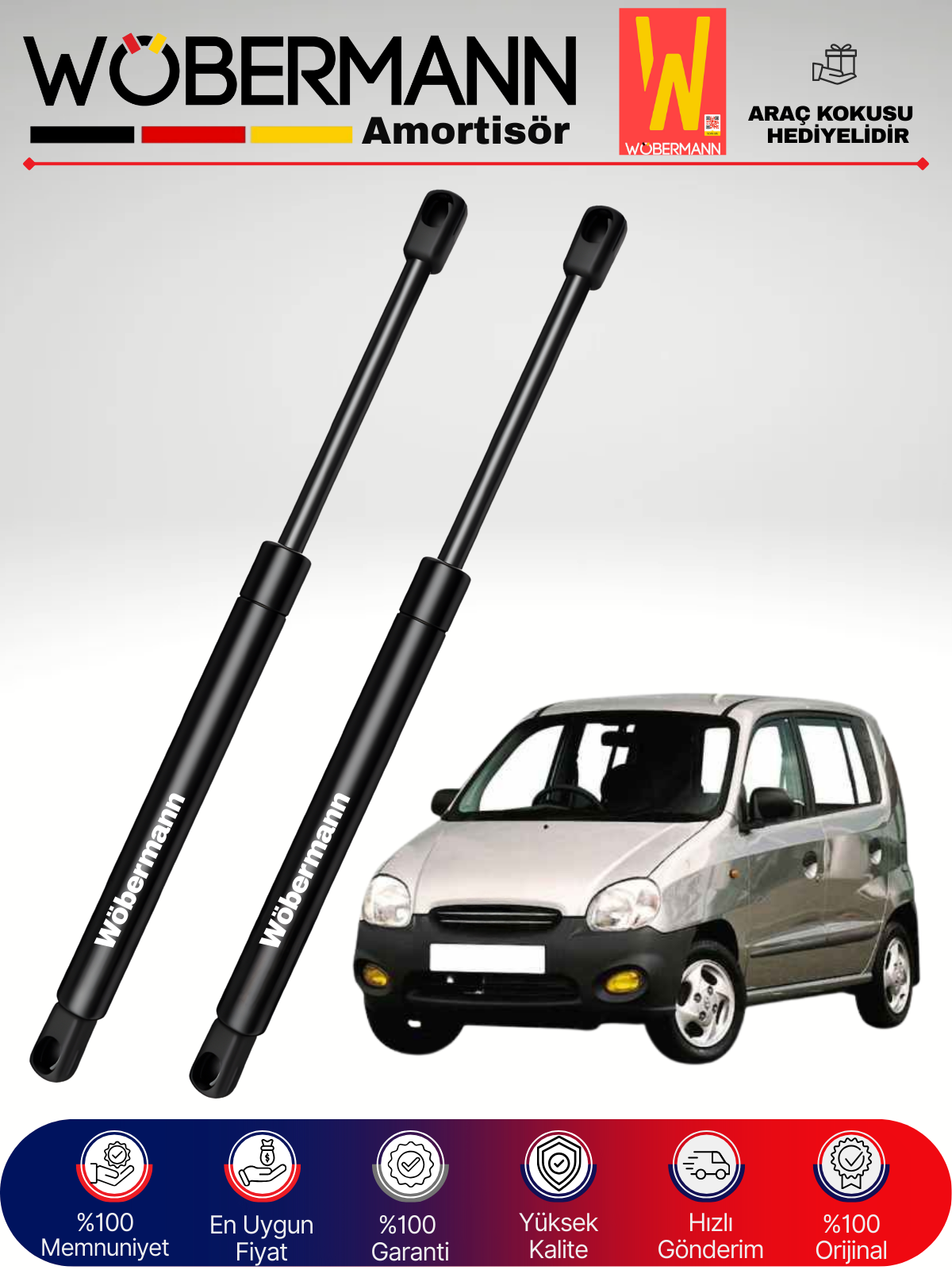Wöbermann Hyundai Atos Bagaj Amortisörü Takım Sağ-Sol 1998-2002