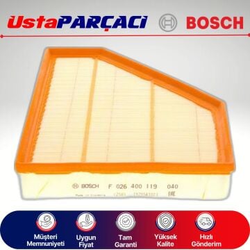 Bosch BMW X1 E84 16d Dizel Hava Filtresi 2012-2014 F026400119 S0119 13717797465