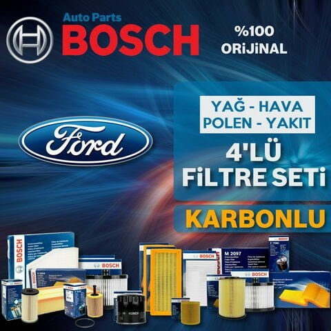 Bosch Ford Fiesta 1.4 Tdci E4 Filtre Bakım Seti 2002-2011 4KP