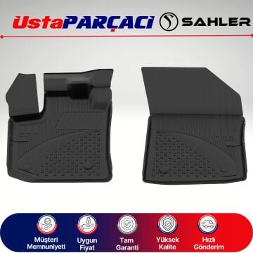 Sahler Dacia Dokker Van 2012+ Uyumlu Araca Özel 4.5D Havuzlu Oto Paspas Siyah
