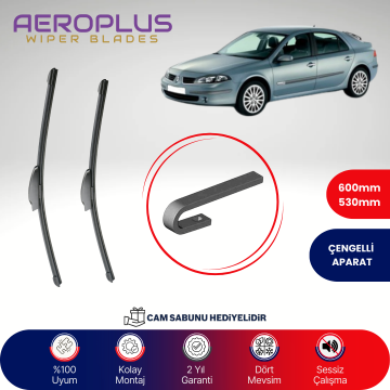 Aeroplus Renault Laguna 2 2001-2007 Muz Silecek Takımı