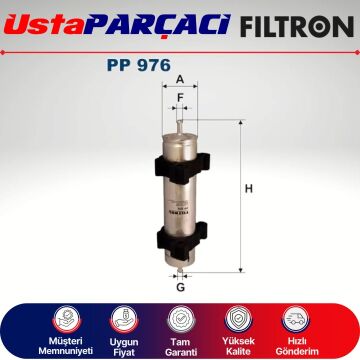 Filtron BMW 3 Serisi E46 3.30D 204Hp Dizel Yakıt Filtresi 2003-2005 PP976 13327787476