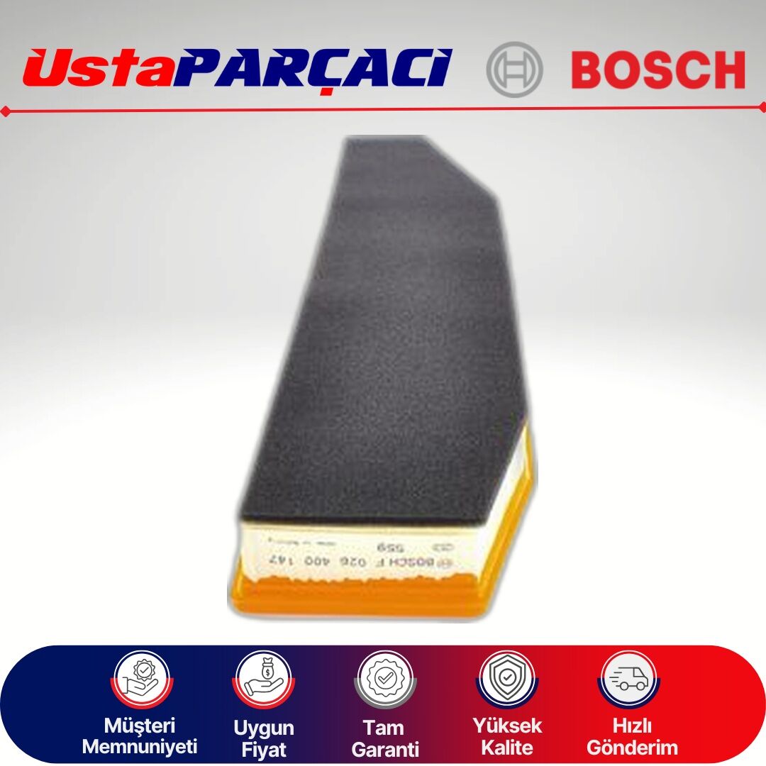 Bosch BMW X3 E83 20d N47 Dizel Hava Filtresi 2008-2011 F026400147 S0147 13713428558