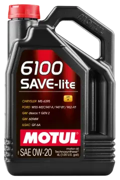 Motul Save-Lite 0W-20 Motor Yağı 4 Litre GM dexos1 Gen2 Toyota Honda Ford Hyundai Nissan