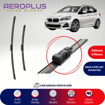Aeroplus BMW 2 Serisi F45 2014-2021 Muz Silecek Takımı