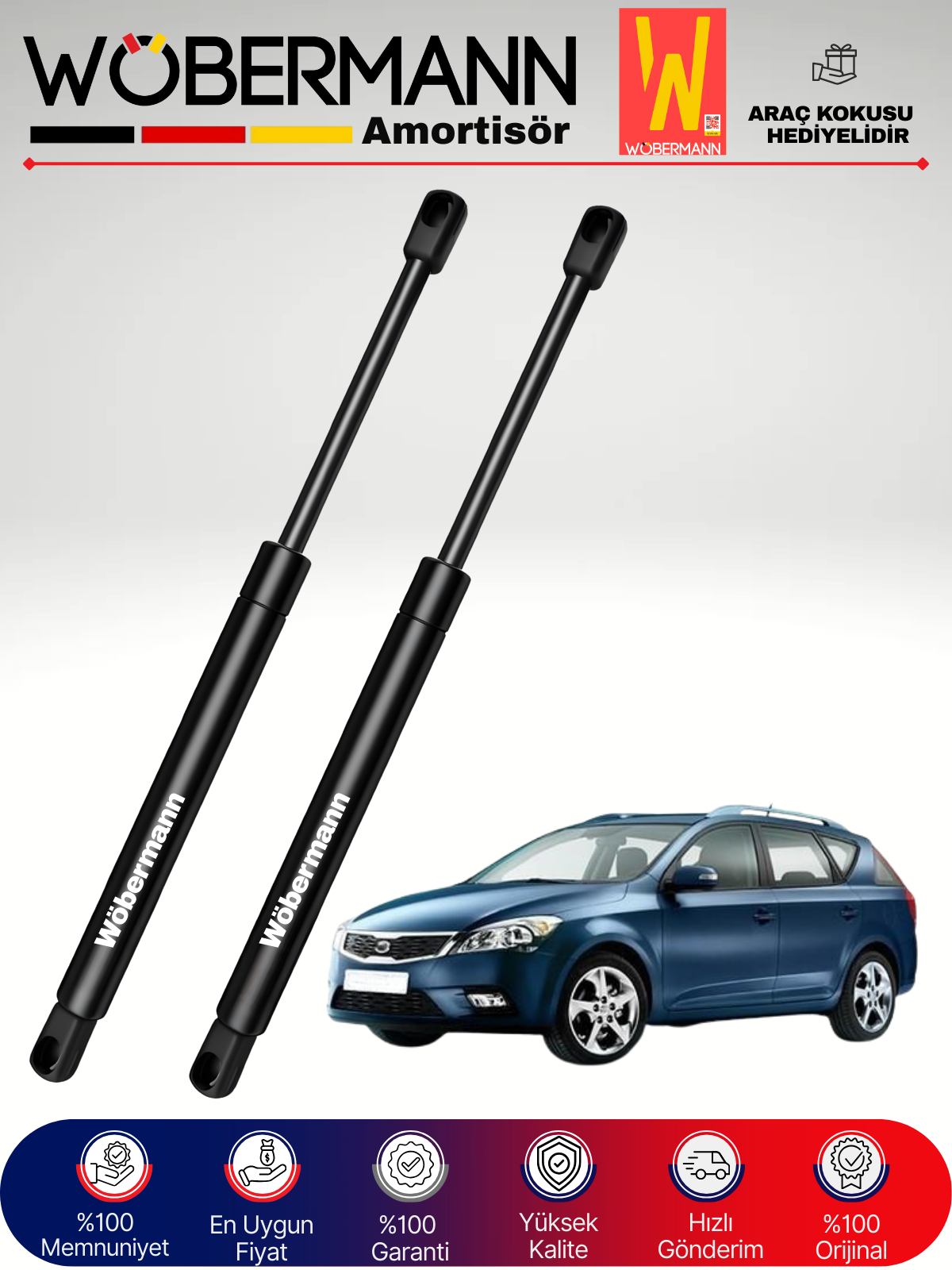 Wöbermann Kia Ceed SW Bagaj Amortisörü Takım Sağ-Sol 2008-2013