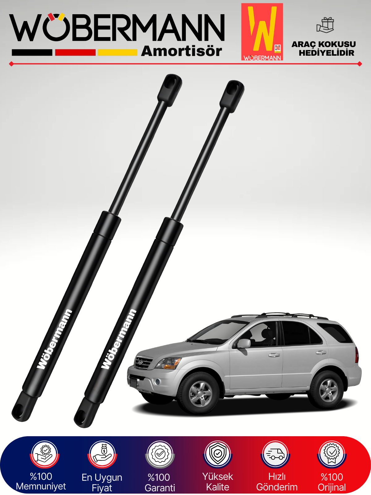 Wöbermann Kia Sorento Bagaj Amortisörü Takım Sağ-Sol 2002-2012