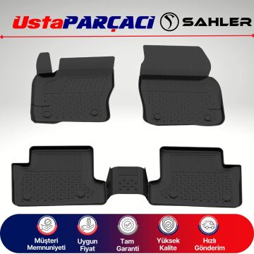 Sahler Ford Focus 3 - 3,5 2010-2018 Uyumlu Araca Özel 4.5D Havuzlu Oto Paspas Siyah
