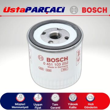 Bosch Ford Connect 1.8 Tdci Yağ Filtresi 2003-2013 0451103252 P3252 4M5Q6714BA