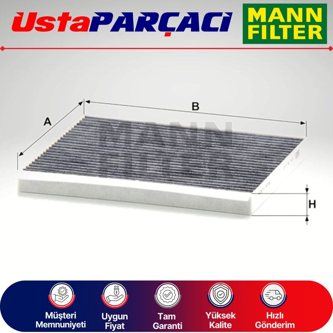 Mann-Filter Kia Cerato Karbonlu Polen Filtresi 2016-2018 CUK24013 97133-2H001