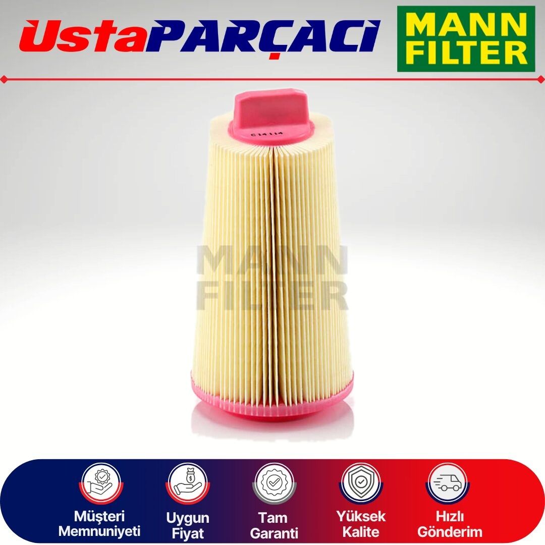 Mann-Filter Mercedes C Serisi W203 C200 Kompressor Hava Filtresi 2002-2007 C14114 2710940204