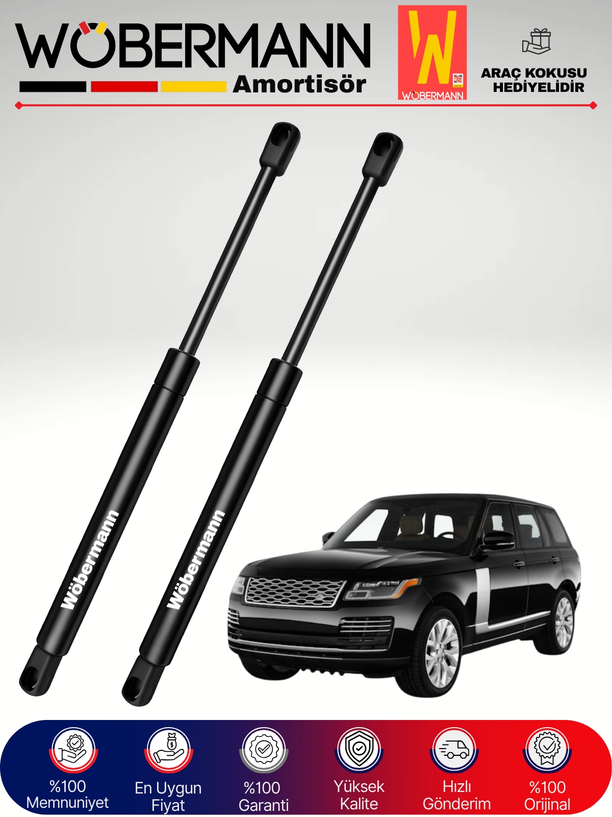 Wöbermann Land Rover Range 4 IV Bagaj Amortisörü Takım Sağ-Sol 2012-2020