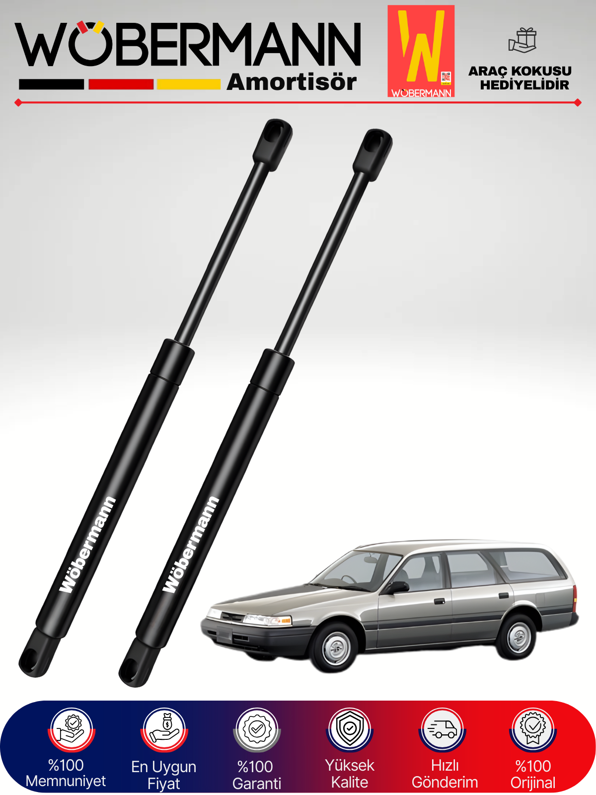 Wöbermann Mazda 626 III SW Bagaj Amortisörü Takım Sağ-Sol 1991-1997