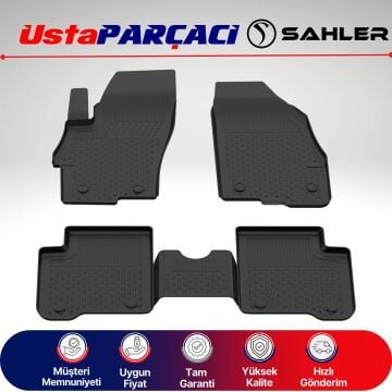Sahler Fiat Linea 2007-2017 Uyumlu Araca Özel 4.5D Havuzlu Oto Paspas (5 Parça) Siyah