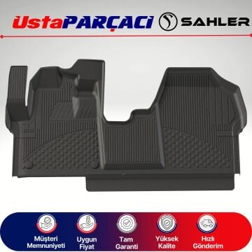 Sahler Fiat Scudo 2021 ve+ Uyumlu Araca Özel 4.5D Havuzlu Oto Paspas (1 Parça) Siyah