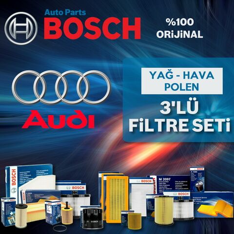 Bosch Audi A3 1.6 Benzin Filtre Bakım Seti 2004-2012 3NP BGU-BSE-BSF-CCS-CMX