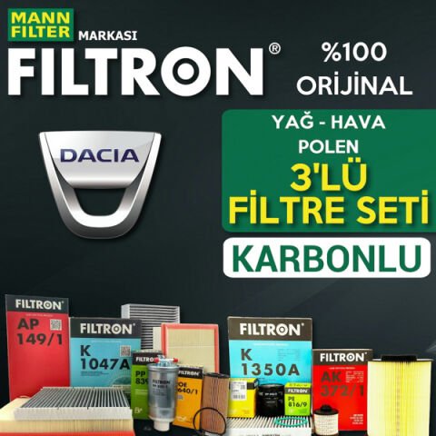 Filtron Dacia Sandero 1.5 Dci Filtre Bakım Seti 2012-2018 3KP