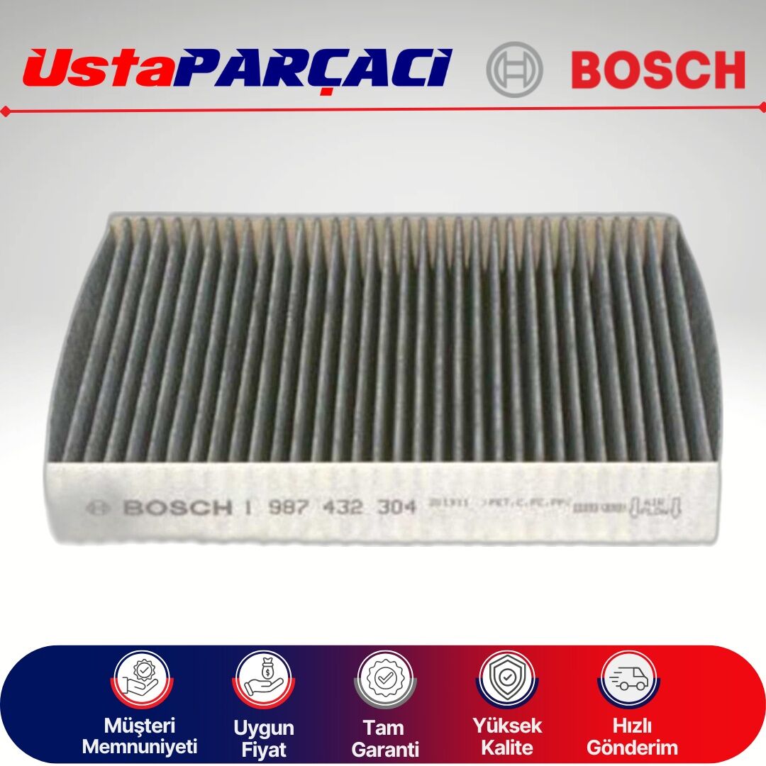 Bosch Chevrolet Trax Karbonlu Polen Filtresi 2013-2014 1987432304