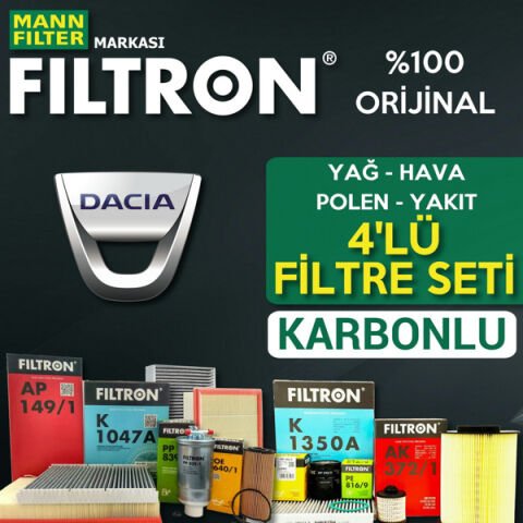 Filtron Dacia Sandero 1.5 Dci Filtre Bakım Seti 2012-2018 4KP