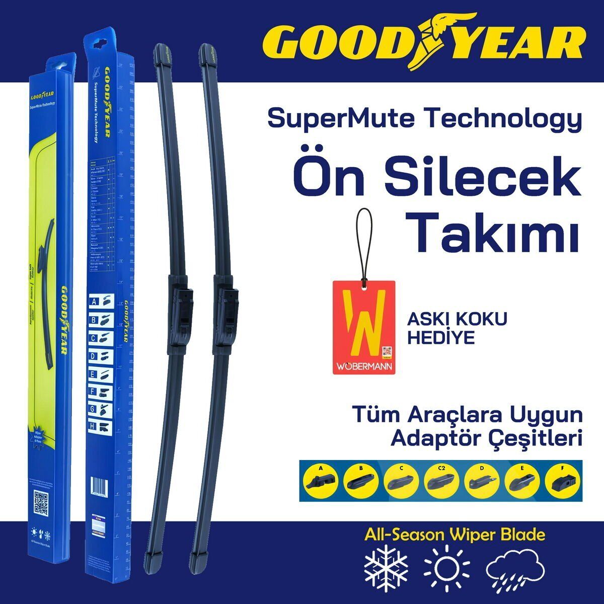 Goodyear Nissan Terrano 2016-2021 Muz Silecek Takımı