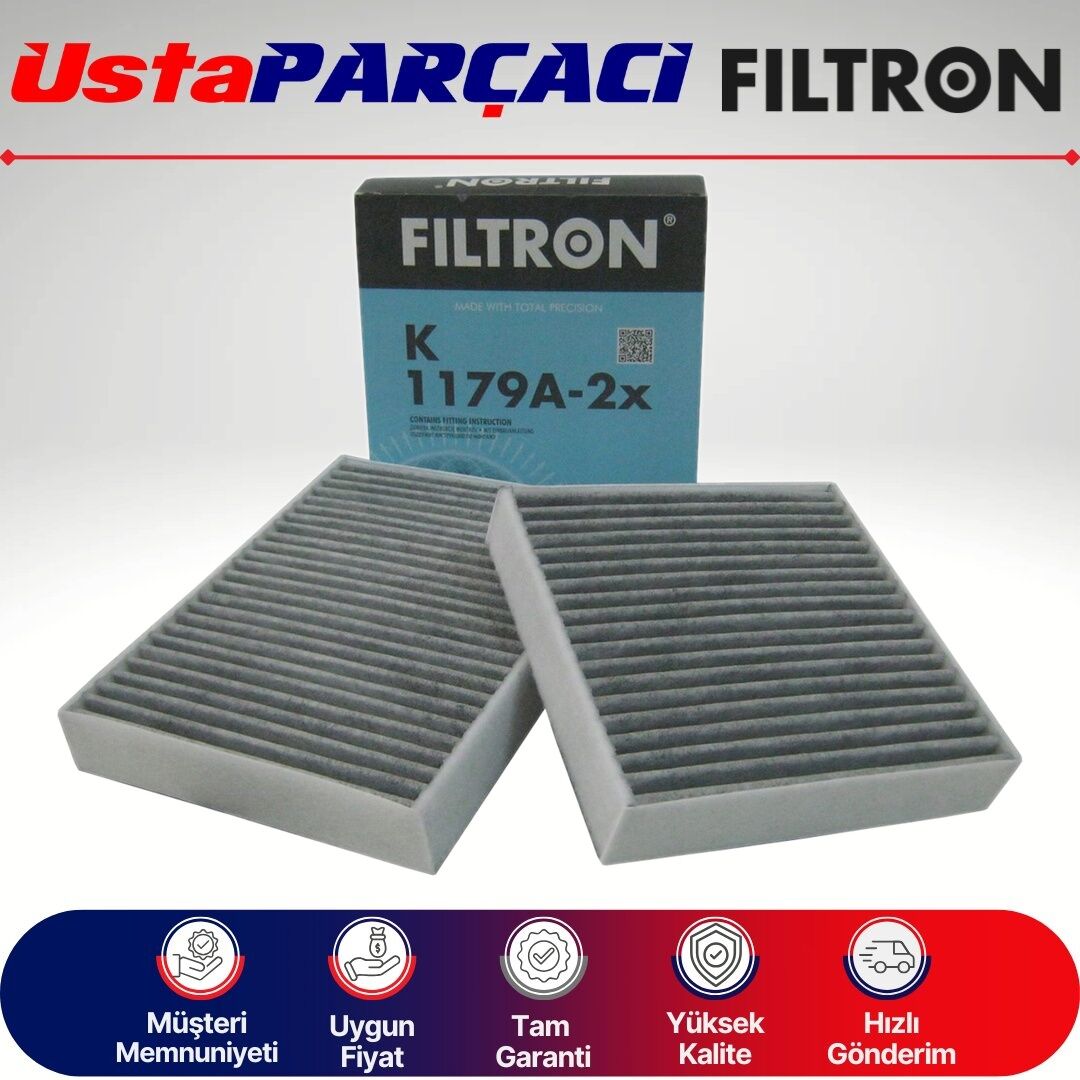 Filtron Peugeot 208 Karbonlu Polen Filtresi 2012-2019 K1179A-2X