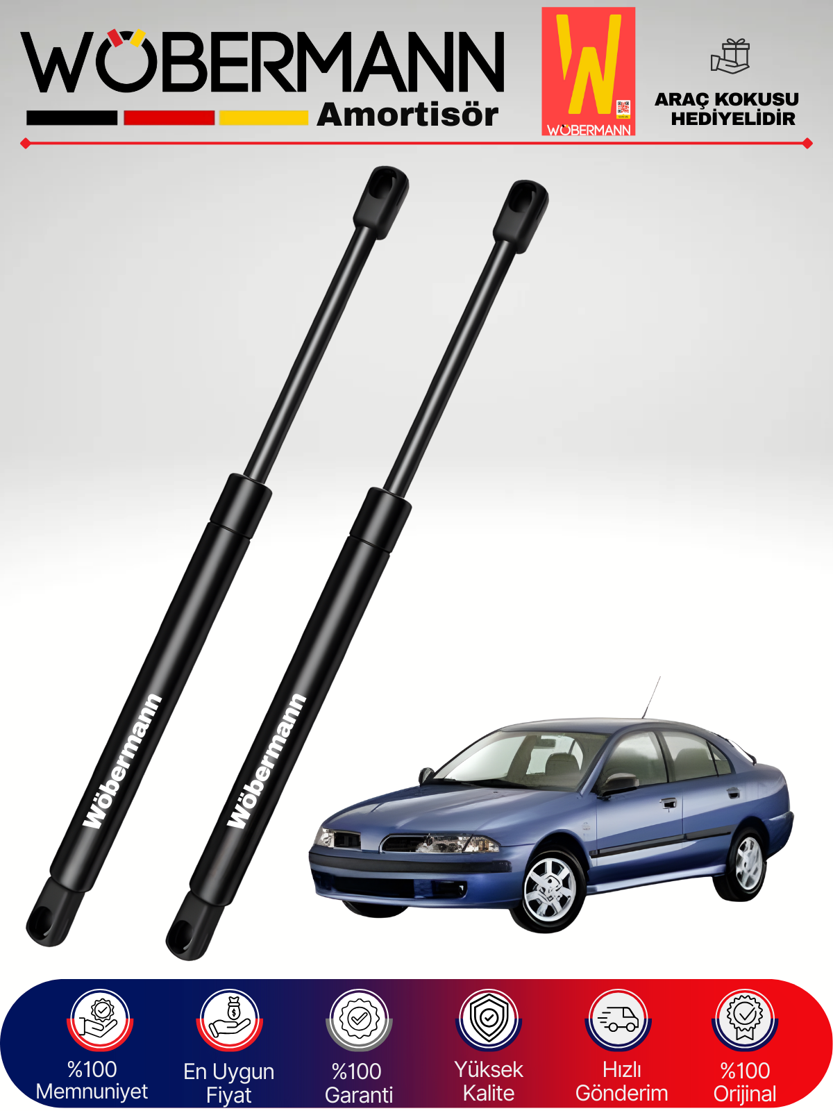 Wöbermann Mitsubishi Carisma HB Bagaj Amortisörü Takım Sağ-Sol 1995-2006