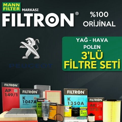 Filtron Peugeot 106 1.4 Benzin Filtre Bakım Seti 1992-2003 4NP